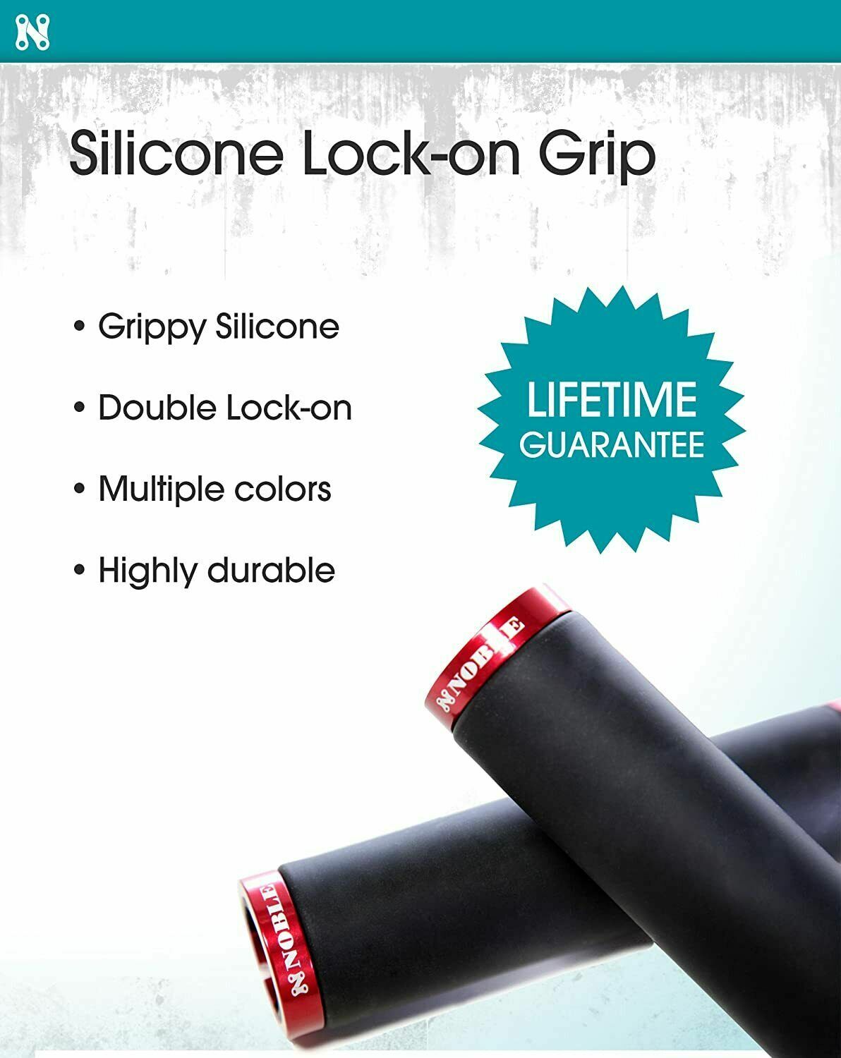 ATV Lock On Grips | MTB Lock-On Handlebar Grips – Red and Black