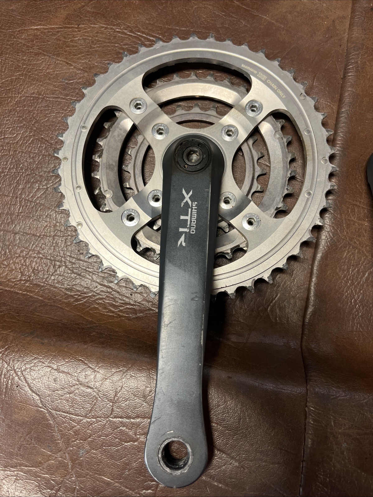 Shimano XTR FC-M950 Triple Crankset 175mm w/ Chainring-24/34/46t