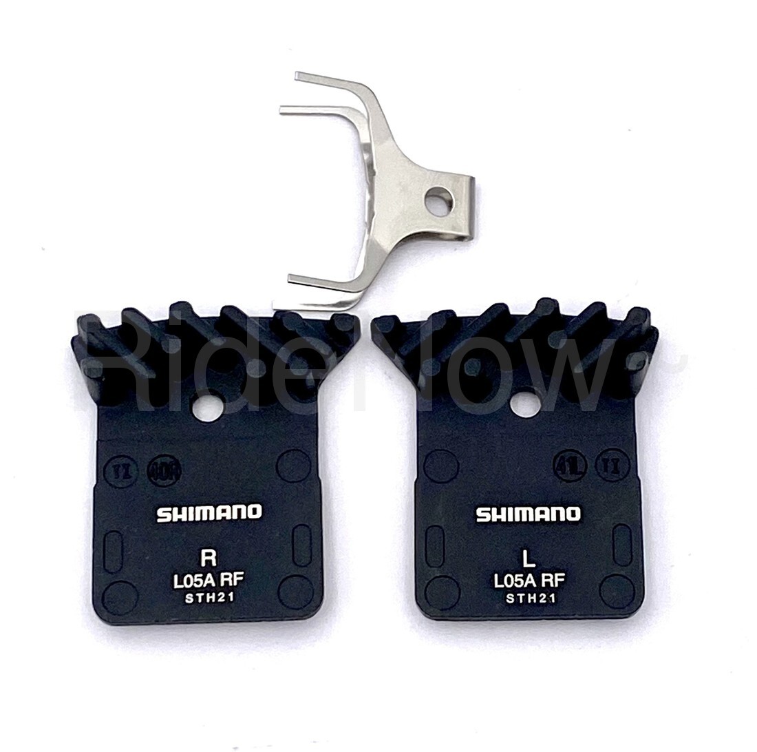 Shimano L05A,L03A Disc Brake Resin Pad W/Fin,Spring,Y2EM98010,R9170/R8070/R9270