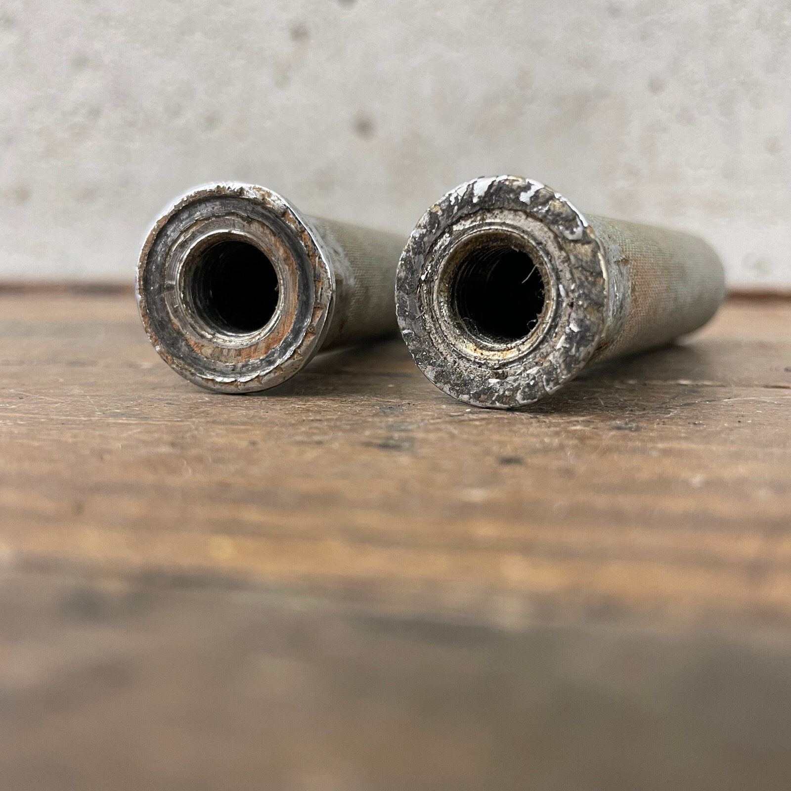Old School BMX Axle Extenders Freestyle OG 80s 90s Shorty Patina Threaded