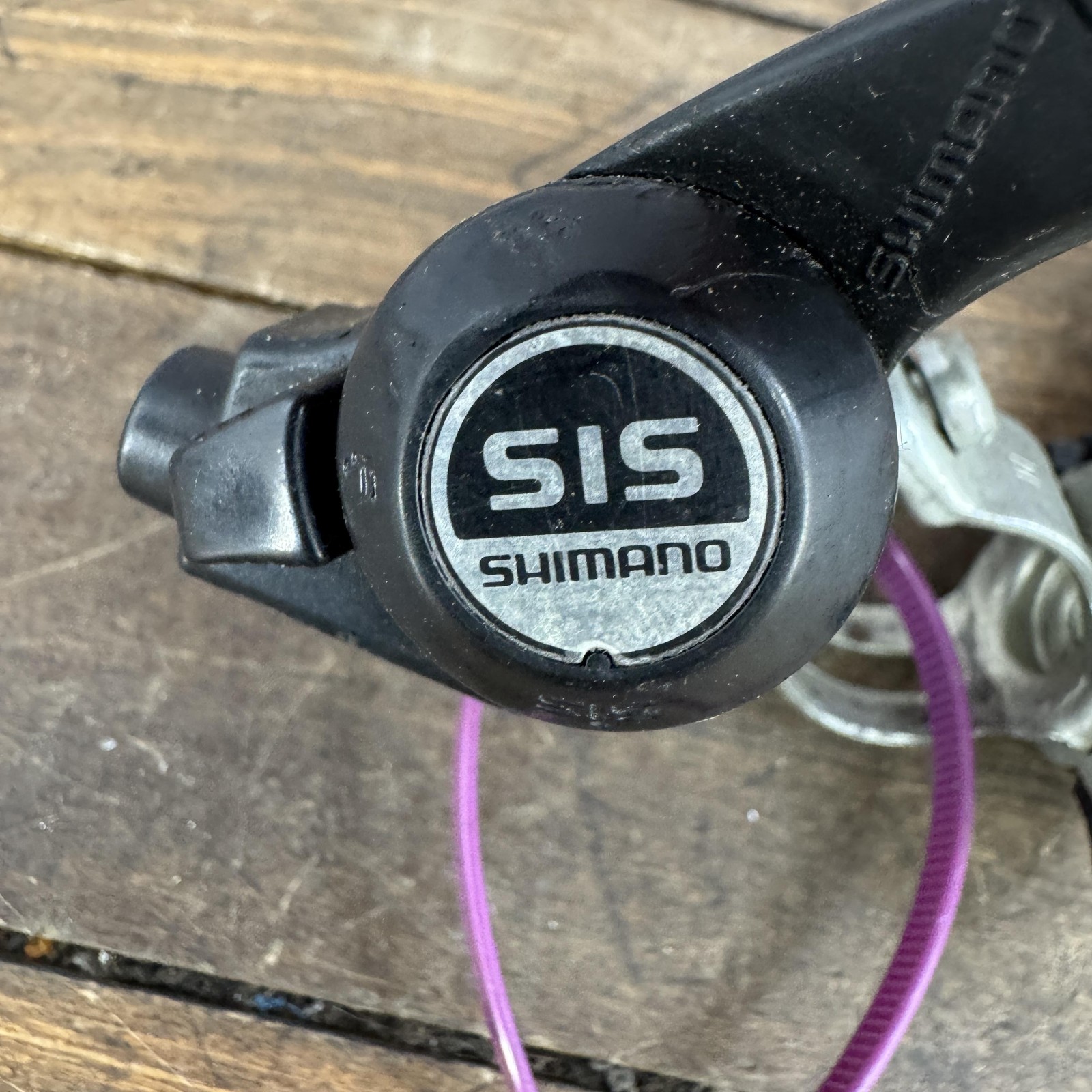 Vintage Shimano SIS 5 Speed Thumb Trigger Shifter Set MTB 1980s Black 5s Japan