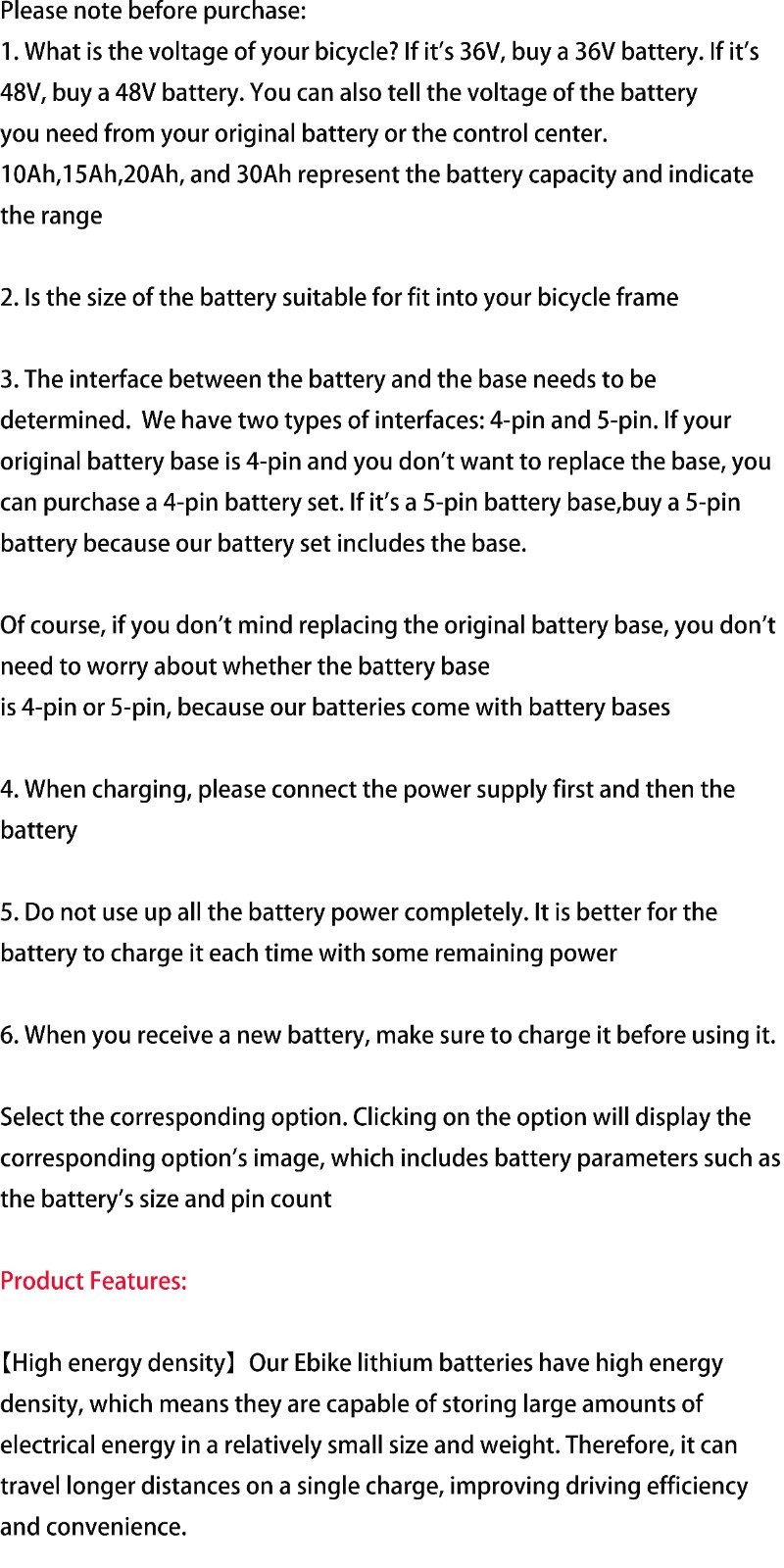52V 48V 36V 20Ah 15Ah 10Ah 1500W 1000W 750W Electric Bike Lithium Ebike Battery