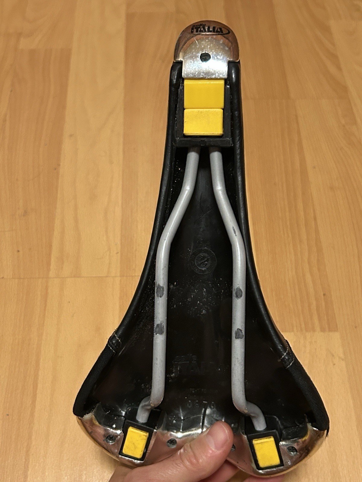 Vintage Selle Italia Turbo Matic 3 Genuine Gel Manganese Rail 90s Bicycle Saddle