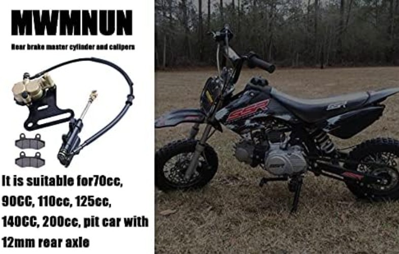 Durable 12mm Hydraulic Brake Caliper with Lifetime for Dirt Bikes