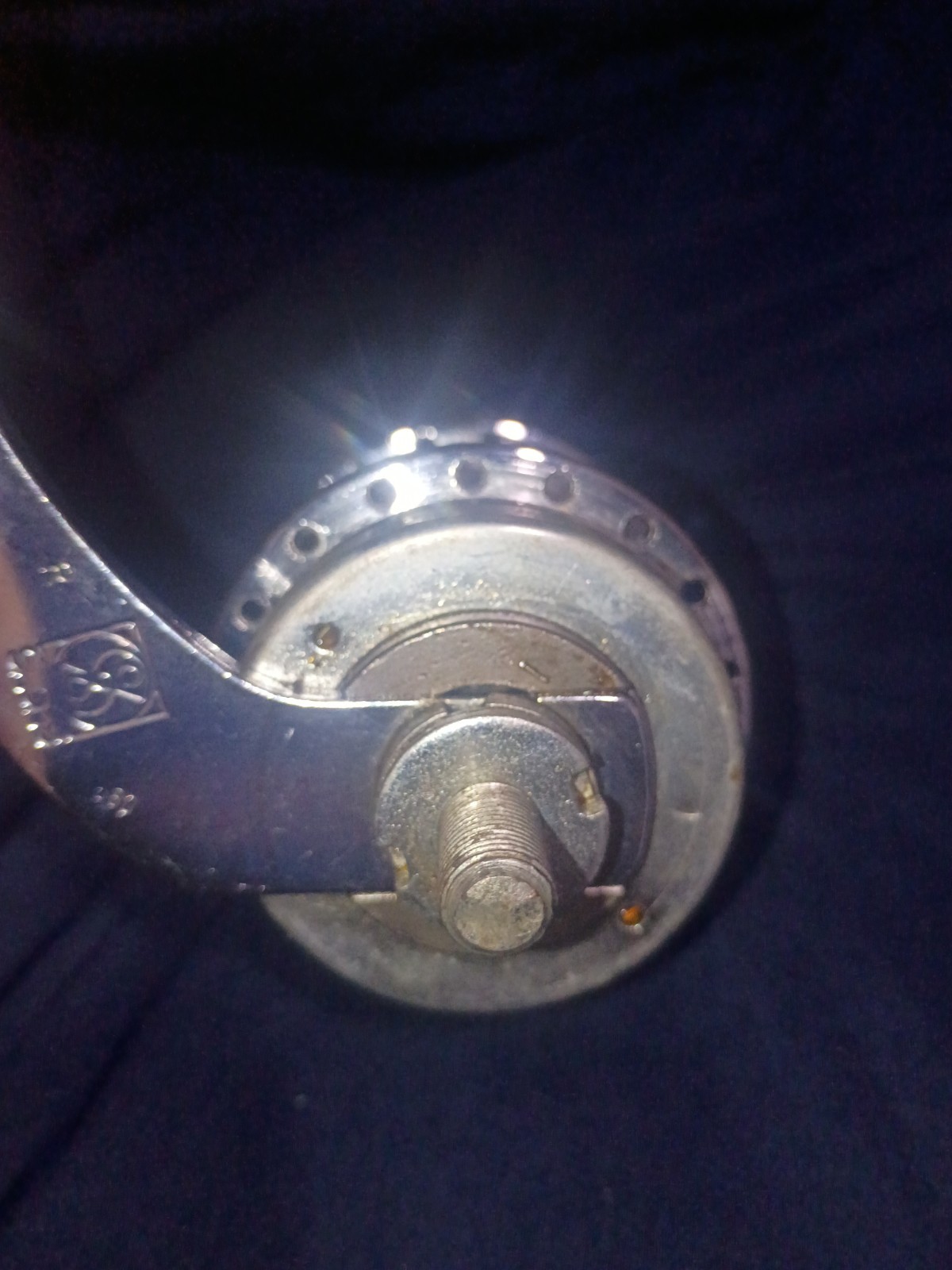 Vintage Sachs Torpedo Automatic Rear Coaster Brake Hub 36H -Speed Silver Steel