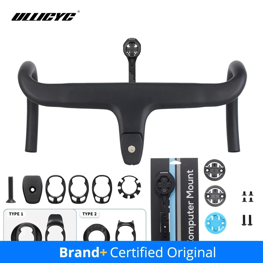Carbon Fiber Internal Routing Integrated Road Bicycle HandleBar -10 Degree