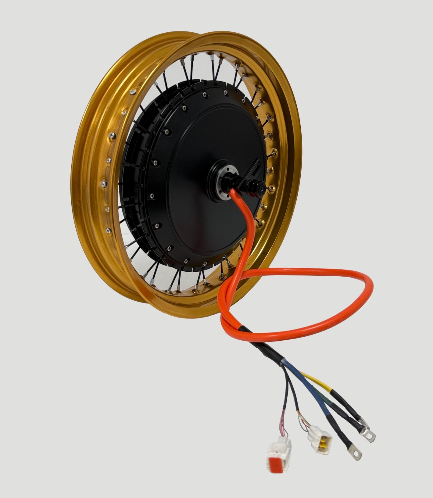 Colorful motorcycle rim（DOT standard）:17*3.0in QS273 3.5T 8000W hub motor wheel