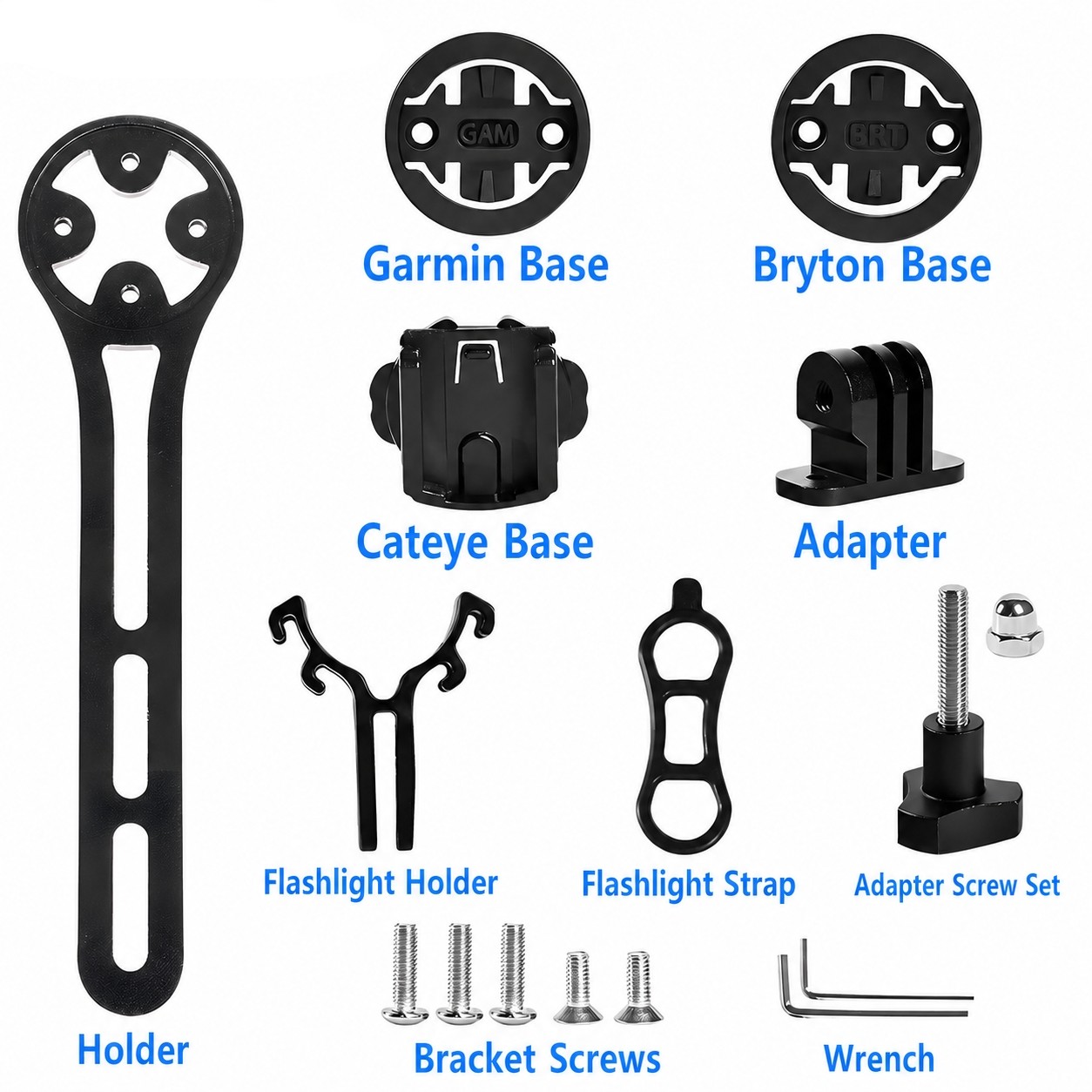 Bike Computer Out Front Mount Aluminum Holder for Garmin iGPSPORT Bryton Cateye
