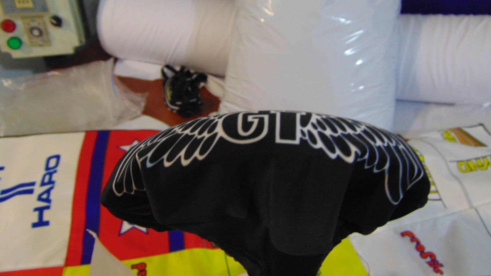 BMX Bicycle Seat Cover Vintage GT wings Bike Saddle Cover Old School Black 2