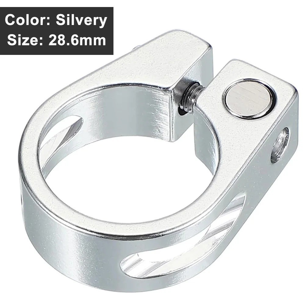 Bike Seat Post Clamp Aluminum Alloy 28.6/31.8/34.9MM MTB Road Bicycle Clip