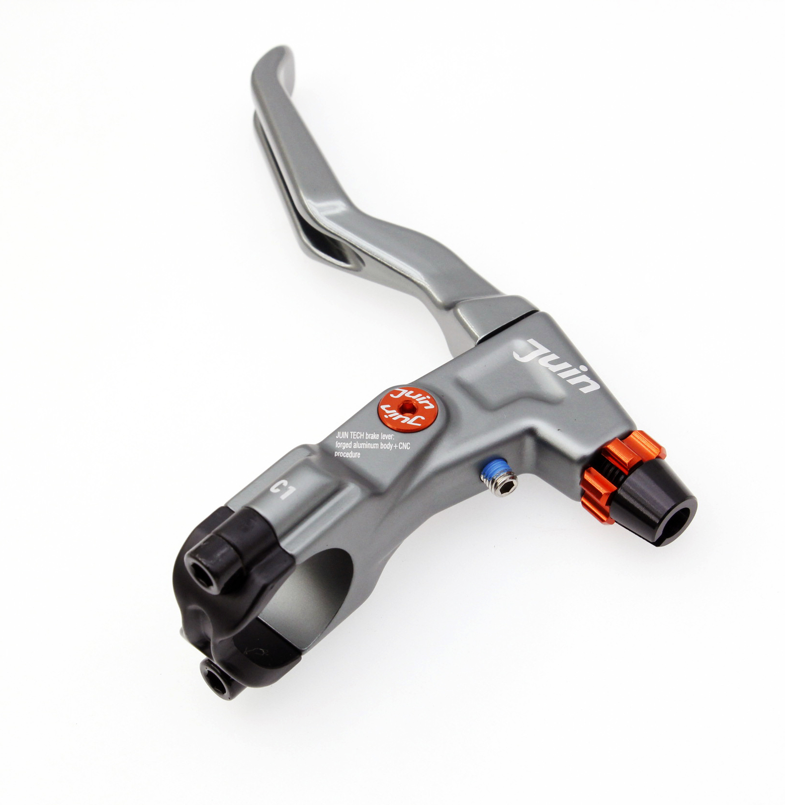 Juin Tech C1 eBike City Folding Biking Cable-Actuated Brake Levers Silver Gray