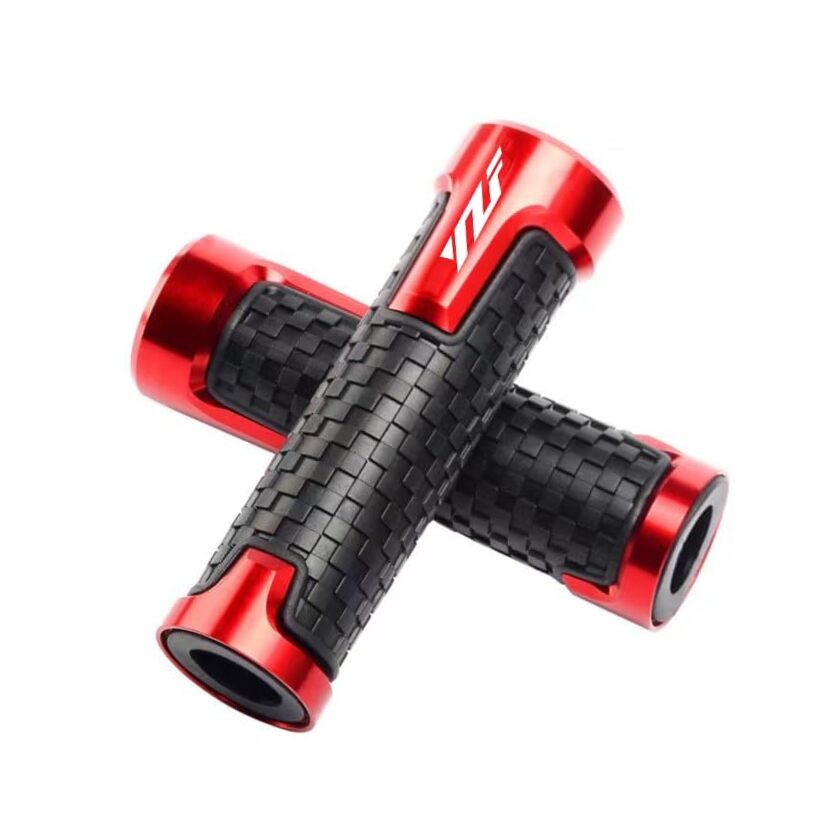 Universal 7/8″ Motorcycle Handlebar Grips for Yamaha YZF R1 R3 R6 R6S R25 Red