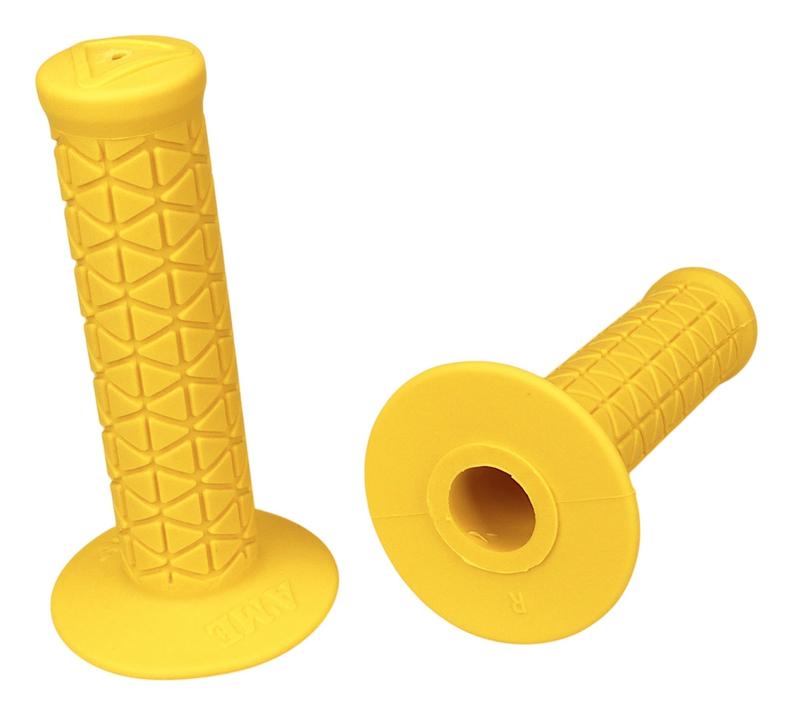 AME reissue BUBBLE FONT old school BMX bicycle grips – TRI – YELLOW