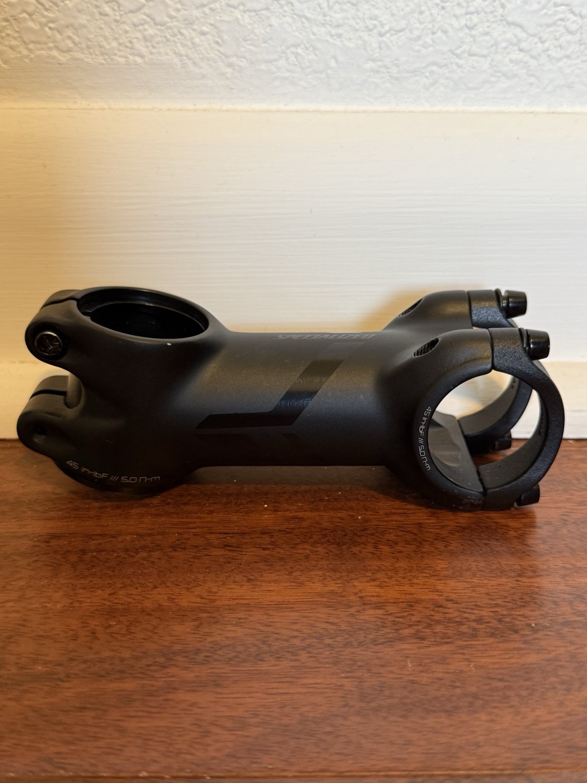 SPECIALIZED Black Stem 75mm 12 Deg Road Bicycle Part 45 in-lbF 5.0 N-m VGC
