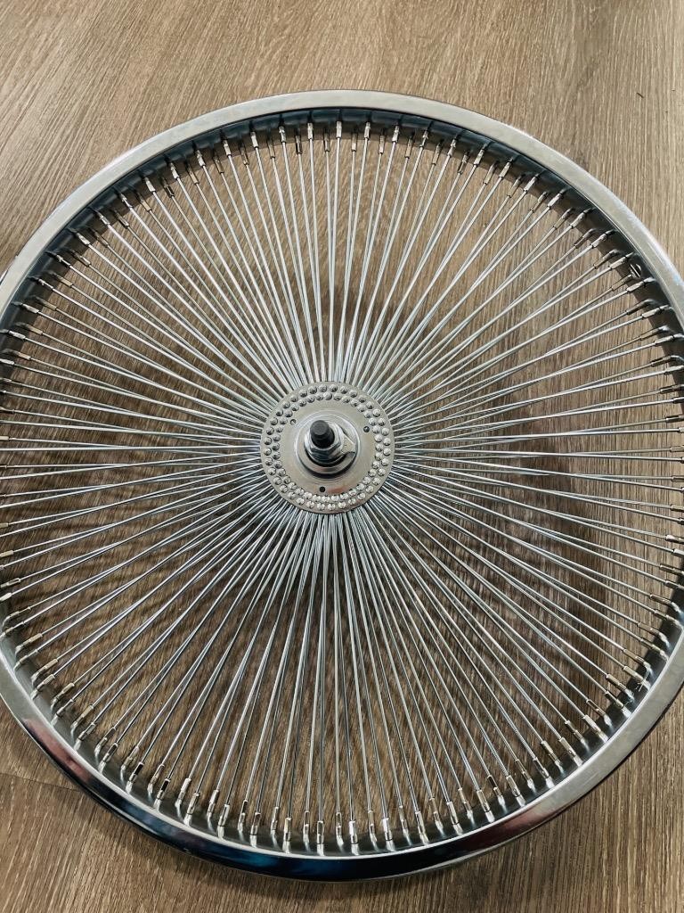 20″ Lowrider Bicycle Dayton Chrome Wheels 144 Spokes Front & Rear Pair 140