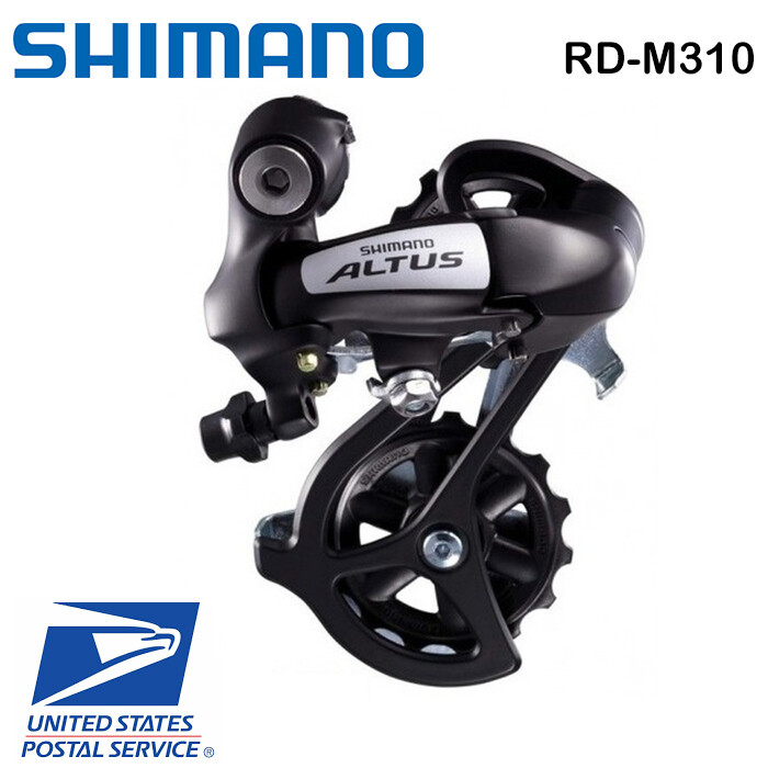 Shimano Altus RD M310 7 Speed 8 Speed Black MTB Rear Derailleur RD-M310