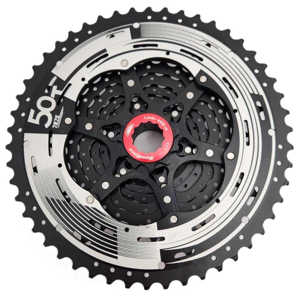 SunRace CSMZ90 11-50T 12-Speed Cassette Wide-Range MTB Black Chrome