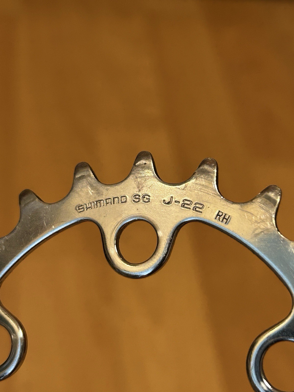 Shimano SG Chainring 22T SG J-22 Silver Chrome Steel Triple Inner 58 BCD 90s MTB
