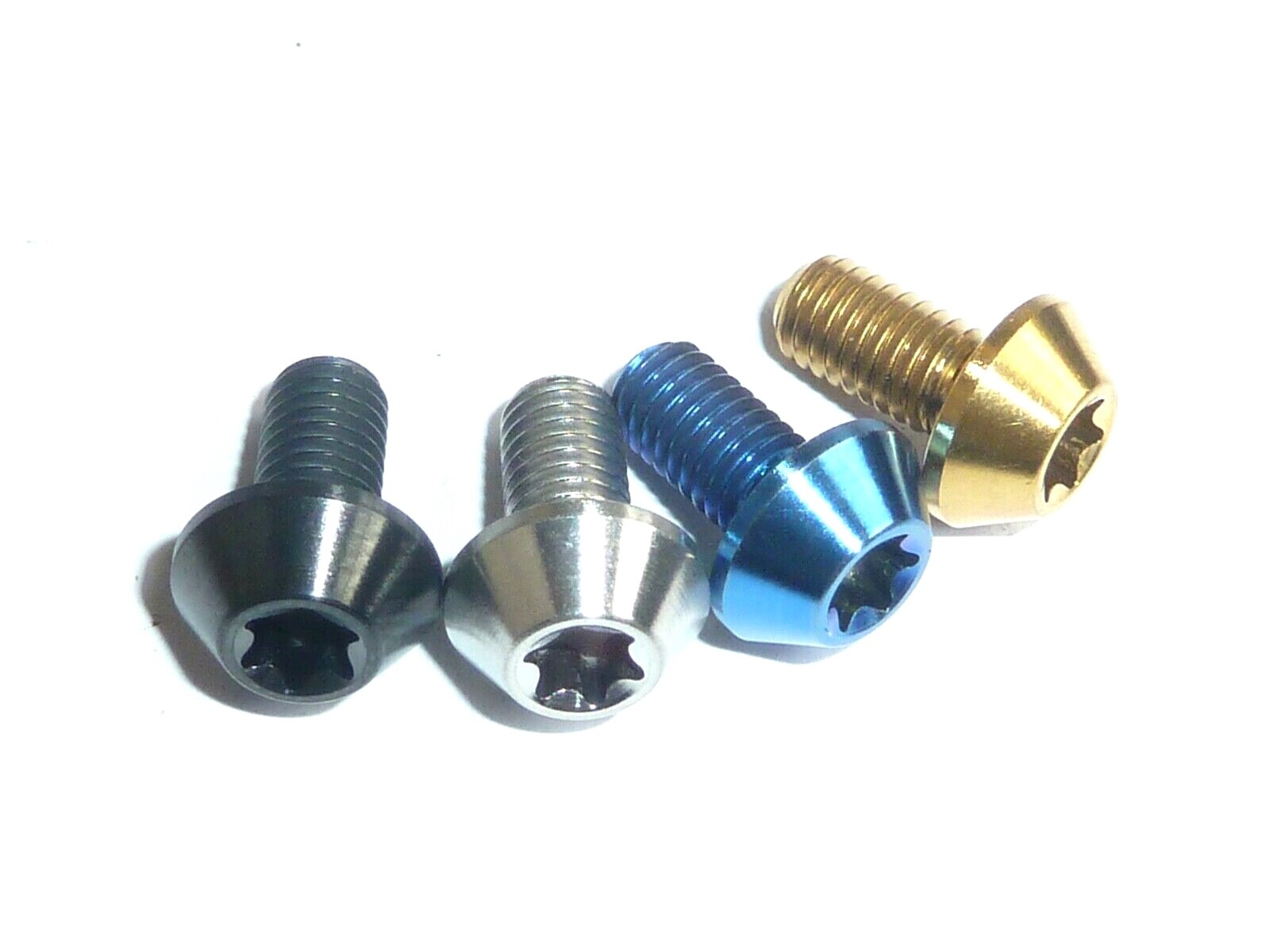 Titanium Rotor Disc Bolts M5x10 T25 Torx Gold 6 12 packs Ti mountain bike bmx