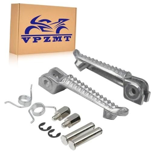 Front Foot Pegs Footrests for yamaha YZF R1 1992-2019, R6 1999 Front-White-1