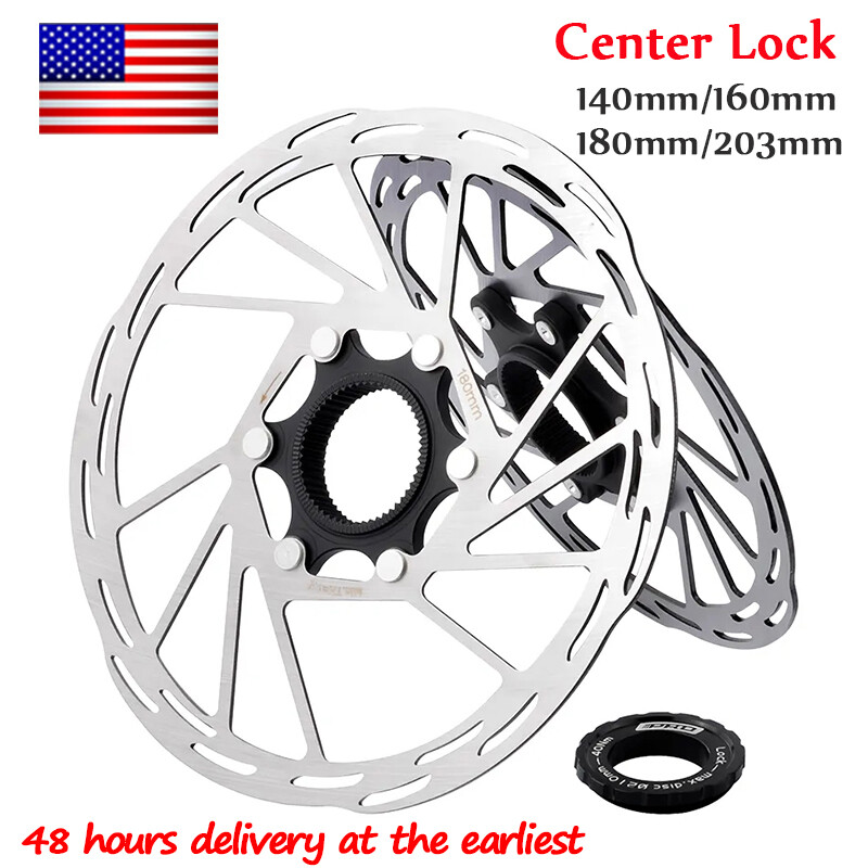 MTB Bike Centerlock Rotor Disc Brake 140/160/180/203mm Center Lock IS/PM Adapter