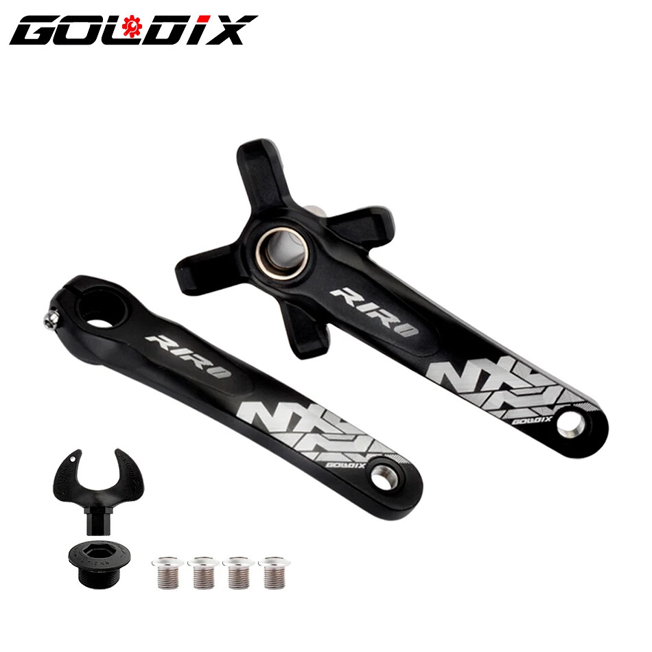 MTB Bike Crankset Hollow Integrated Crank 104BCD 32 34 36 38 40 42T Crankset BB