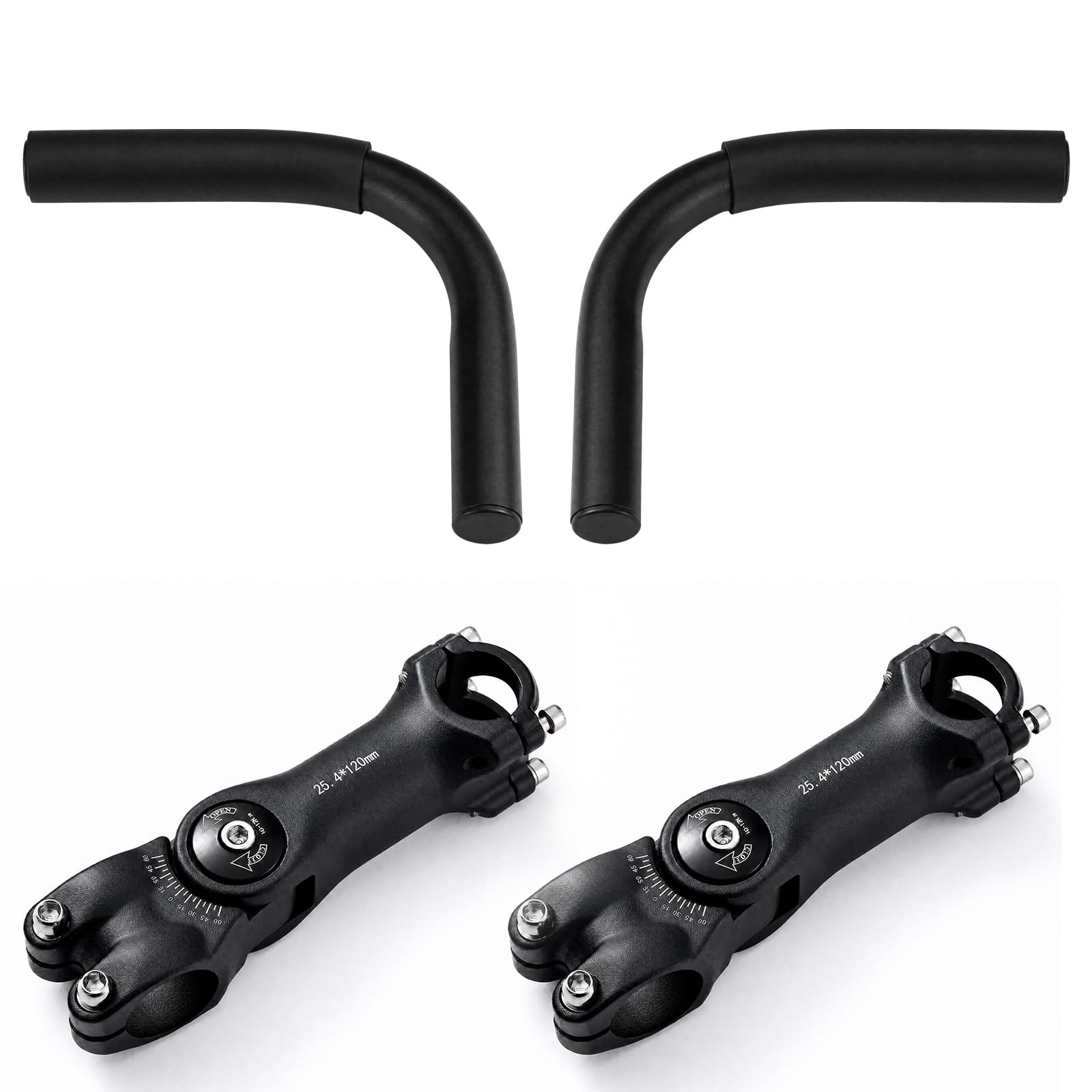 Adjustable Handlebar Extender for Indoor Exercise Bikes – Comfortable Grip & Pho