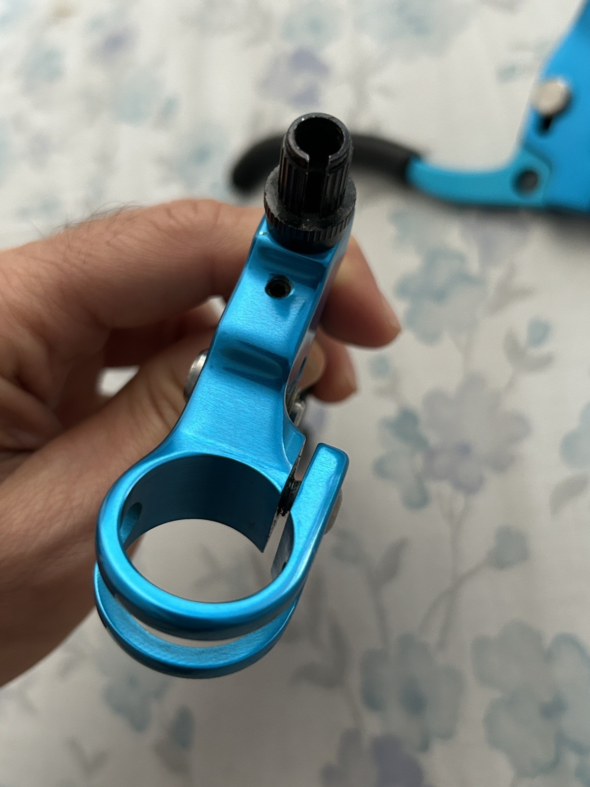 Grafton Re-Entry Canti Brake Levers Turquoise Blue Vintage 90s MTB CNC USA Kooka