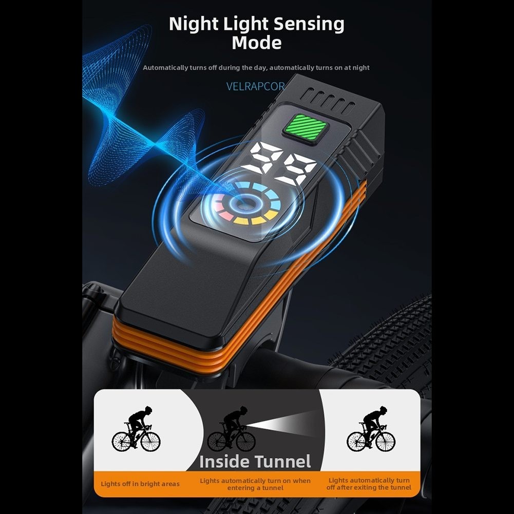 Front Light for Bike with Digital Readout and Integrated System