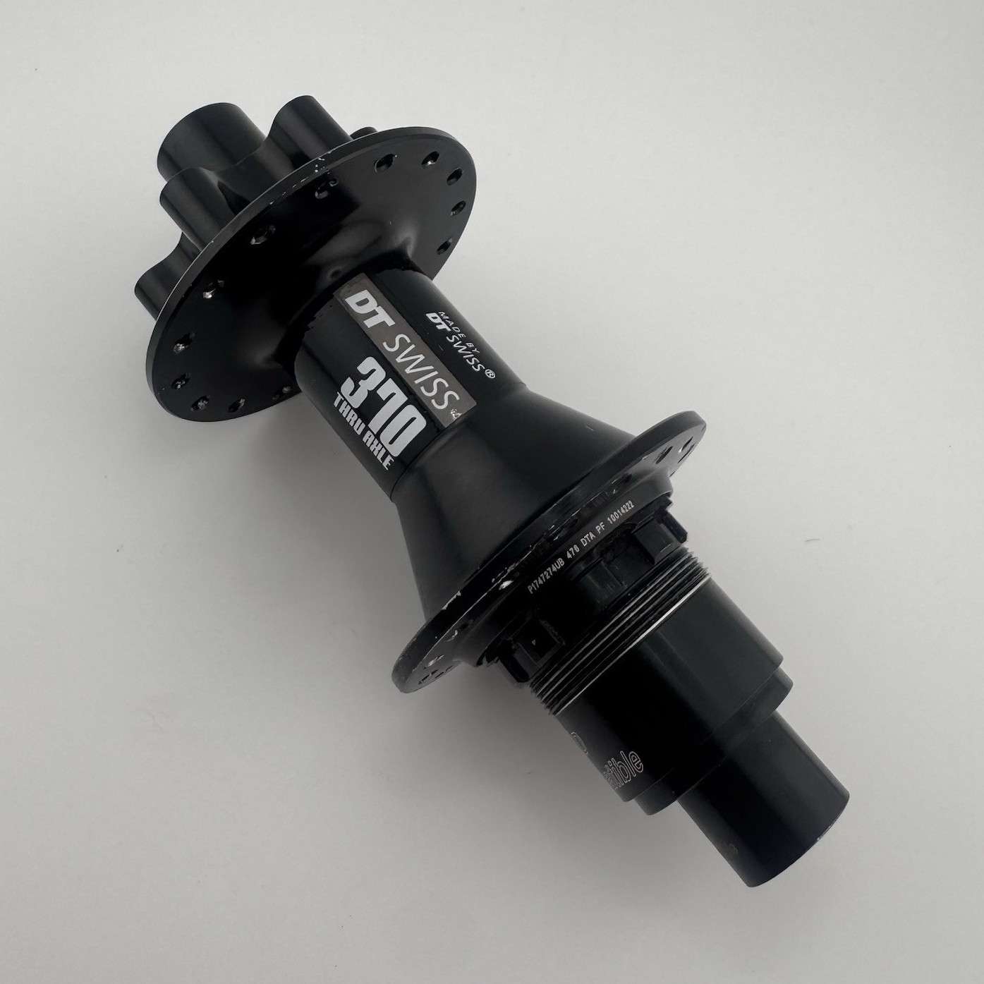 DT Swiss 370 Rear Hub SRAM XD 12×148 32H 6-Bolt Disc Black 476g