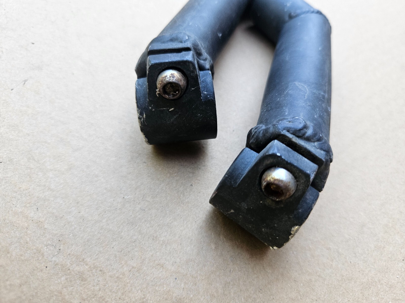 Vintage 90s Marin Oversized Mountain Bike Bar Ends 5″ Long 22.2mm Clamp Black
