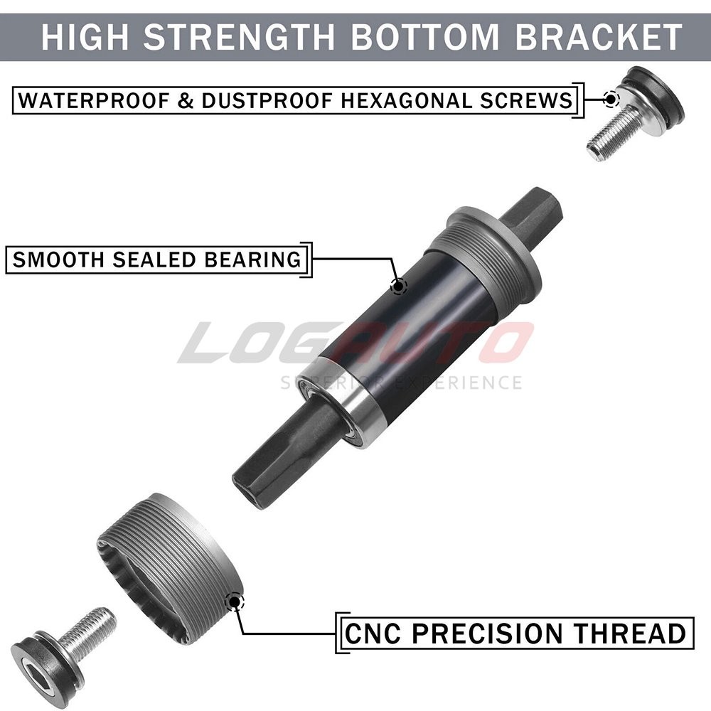 Bicycle Bottom Bracket Square Taper Sealed Bearing Bike 68mm 80mm 100mm Crank BB