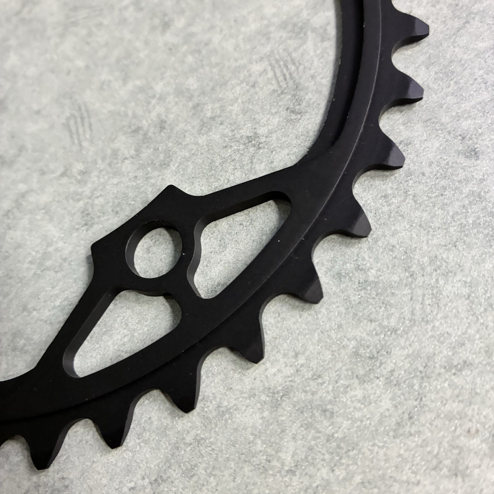 NOS ZIPP VUMA Quad Chainrings 53/39t With 110 x 4 BCD 10 Speed Black TAKE OFF