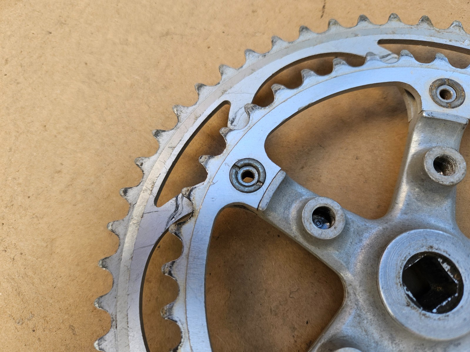Vintage Sugino VP 130 Road Bike Touring Triple Crankset 170mm 52/40 130mm BCD