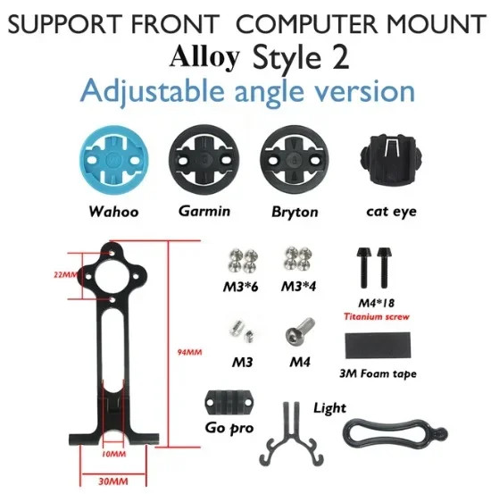 Carbon Bicycle Riser Handlebar Stem 60-120mm 6/17 Degree 31.8mm Computer Stand
