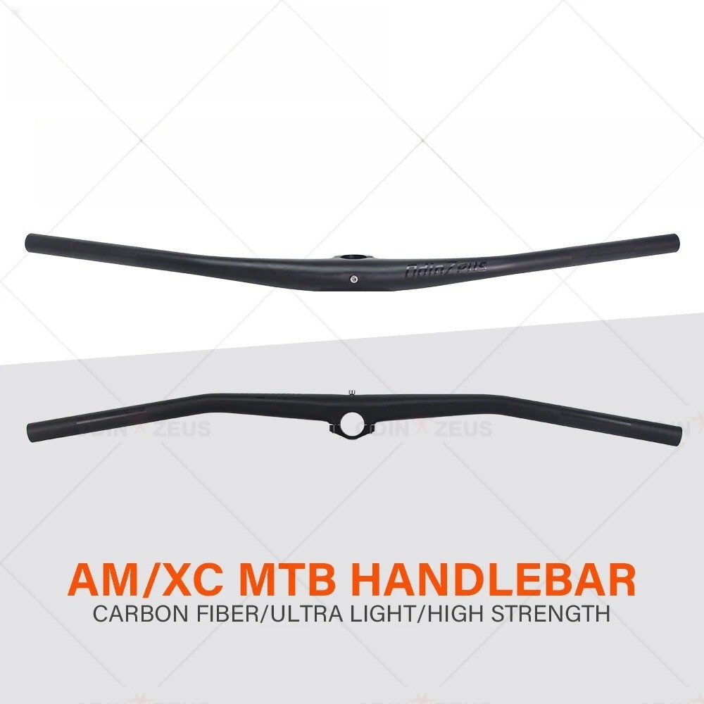 Carbon Fiber MTB Bike Integrated Handlebar Matte 35*720mm with Computer Mount