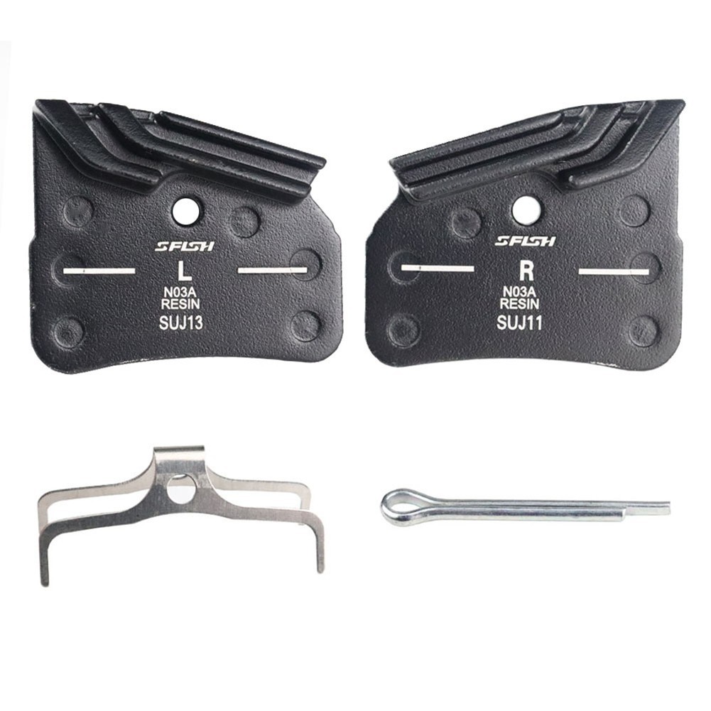 4-piston Friction Disc Brake Pad Aluminum Resin Silent Short Running-in Period