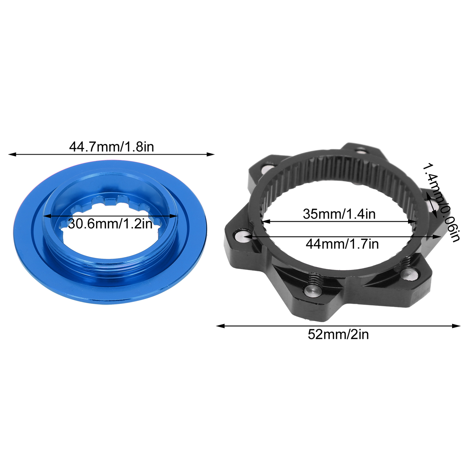 6Bolt Center Lock Adapter Disc Brake Rotor Conversion for Bike