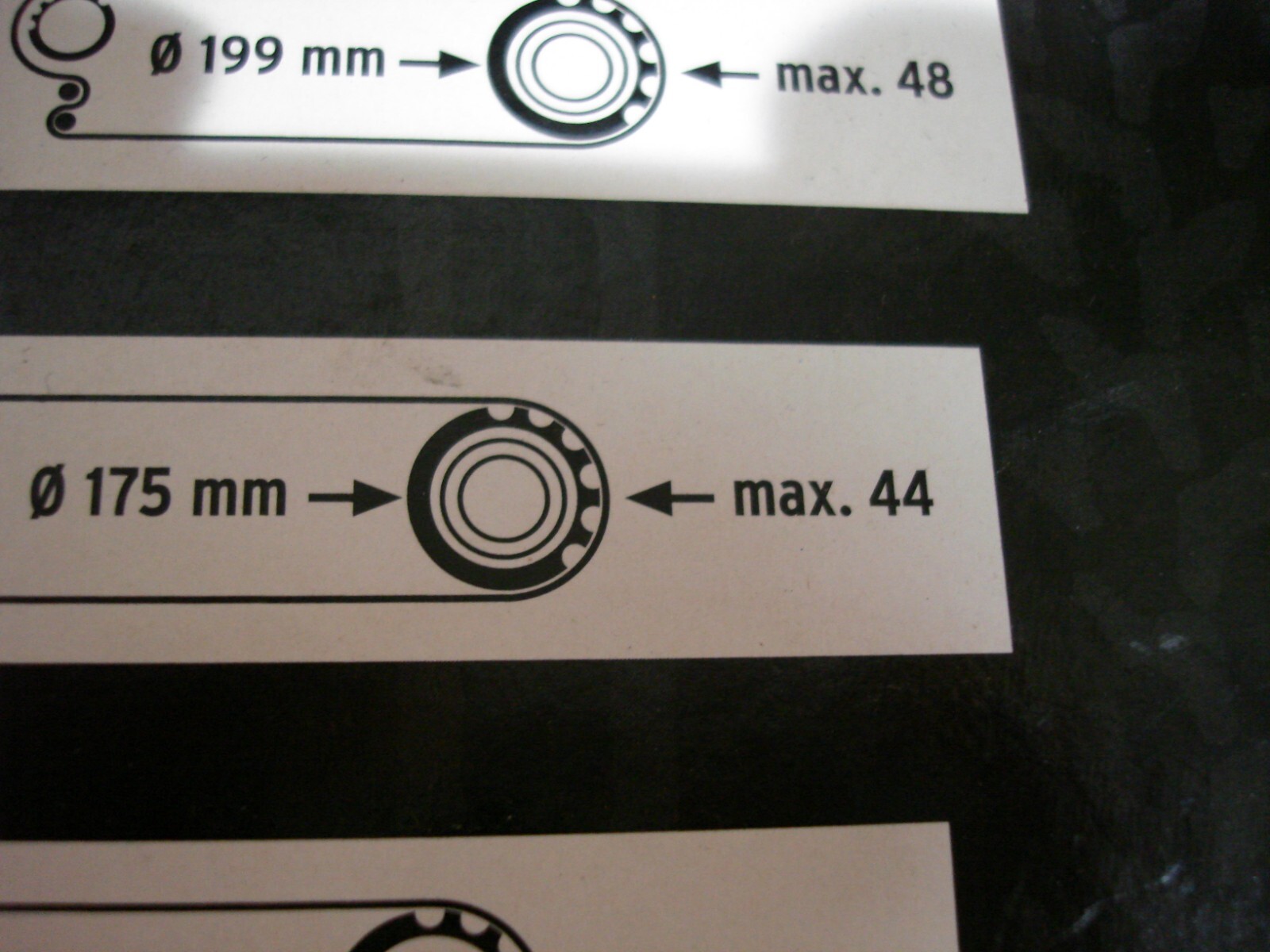 NEW SKS Chainboard 175mm/44 Max Black/Silver (10019)