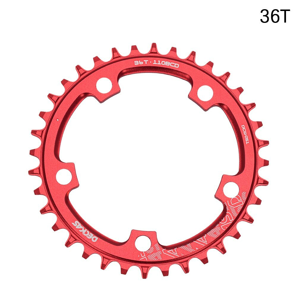 Road Bike Narrow Wide 110BCD Chainring 36T To 52T Crankset Tooth Plate Parts Red