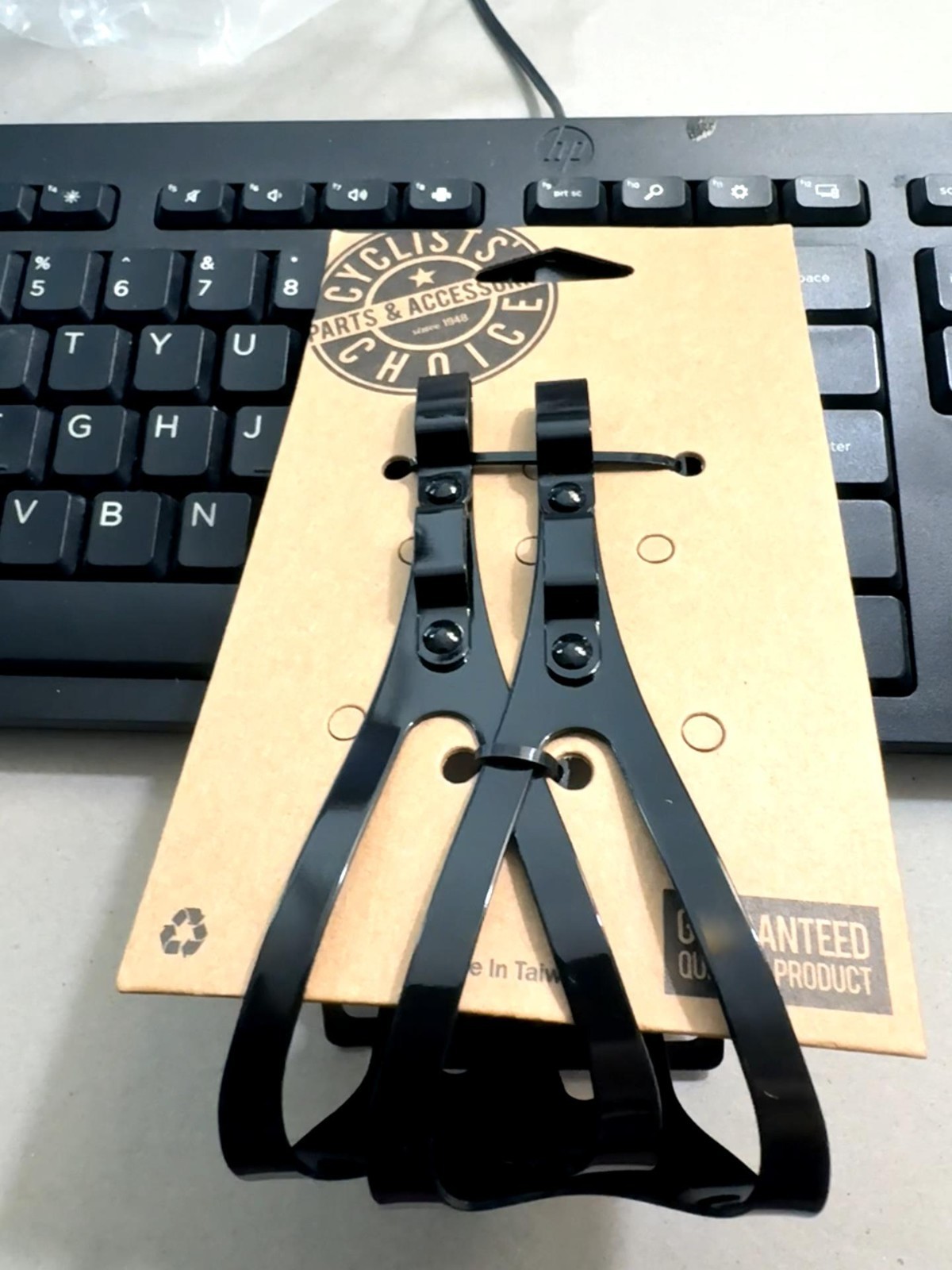 Chien King Single Strap Steel Toe Clips Large Black w/ Bolts Bike Clip NEW