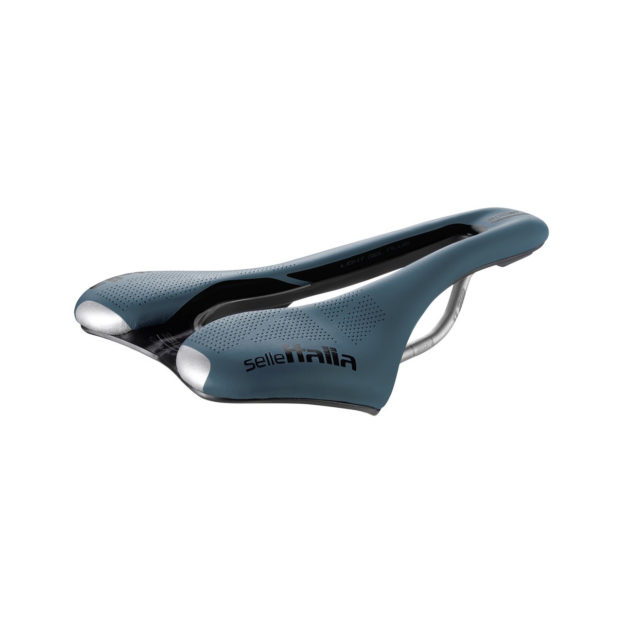 Selle Italia saddle SLR Boost Gravel TI316 rails Superflow S3 130mm 248mm BLUE