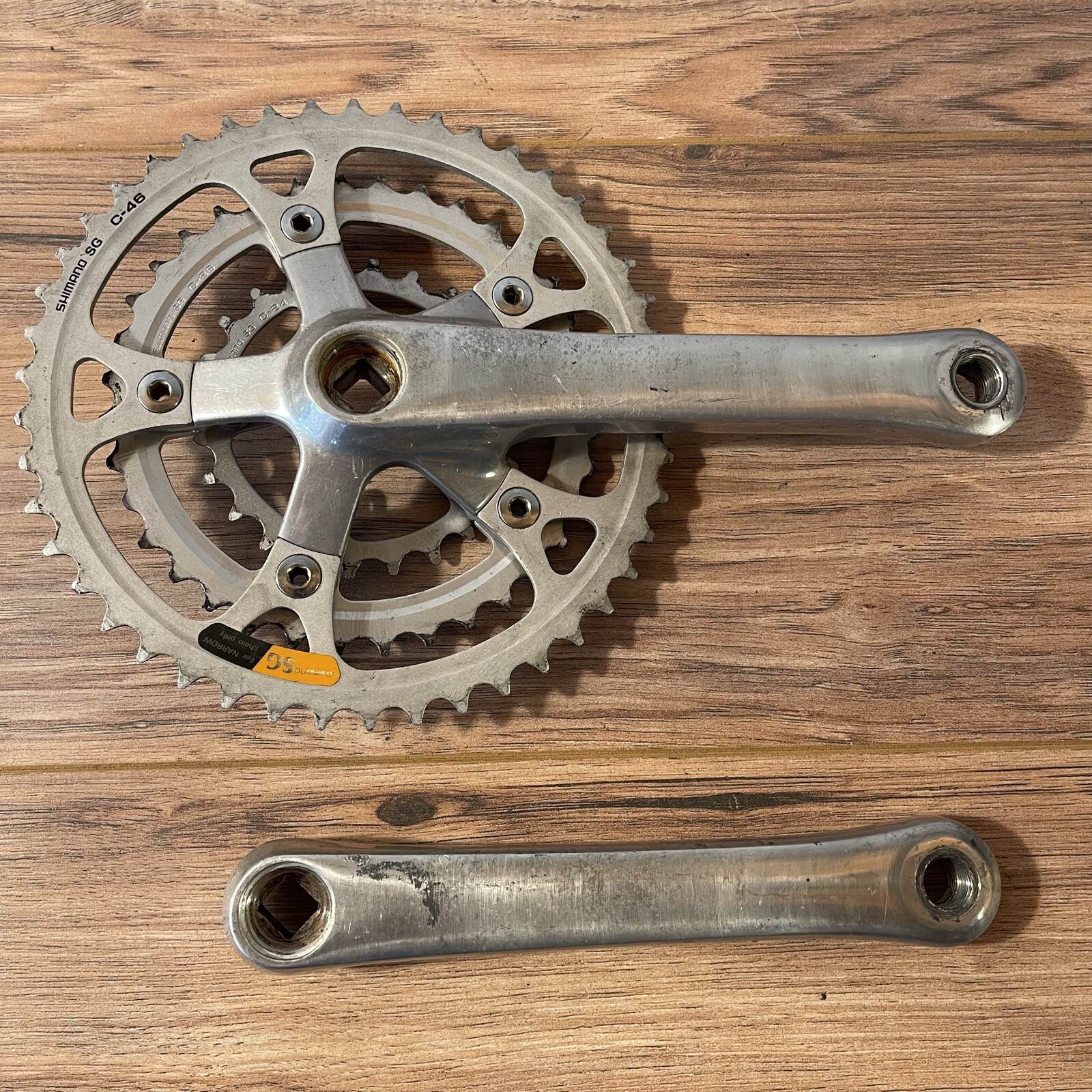 Vintage Shimano Deore FC-MT60 Crankset 175 46 / 36 / 24 Triple