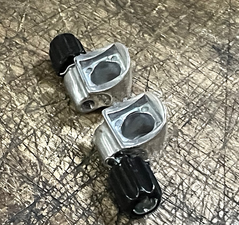 Shimano 600 STI Cable Stops for Downtube Braze CURVED – BRAND NEW (NOS)