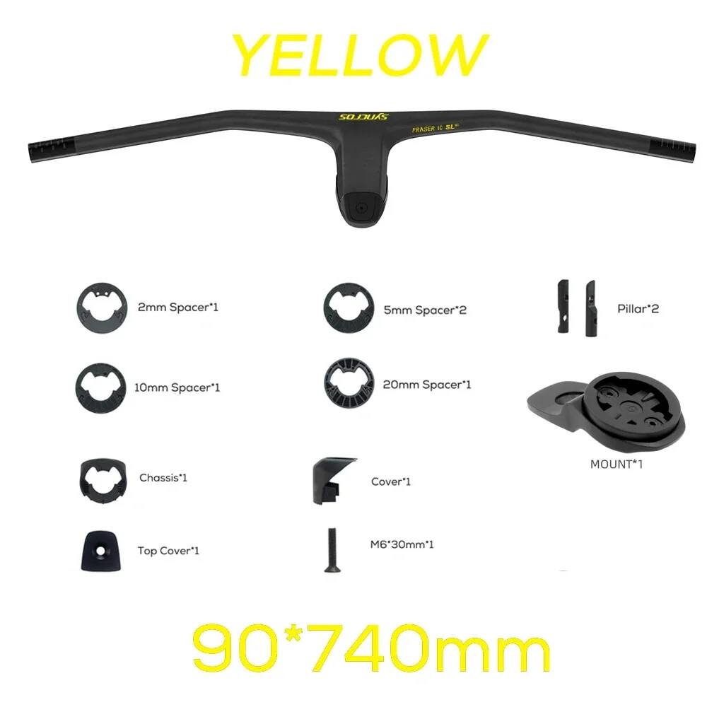 -20 Degrees Carbon Fibre Integrated Cockpit MTB Handlebar 740mm Bike Accessories