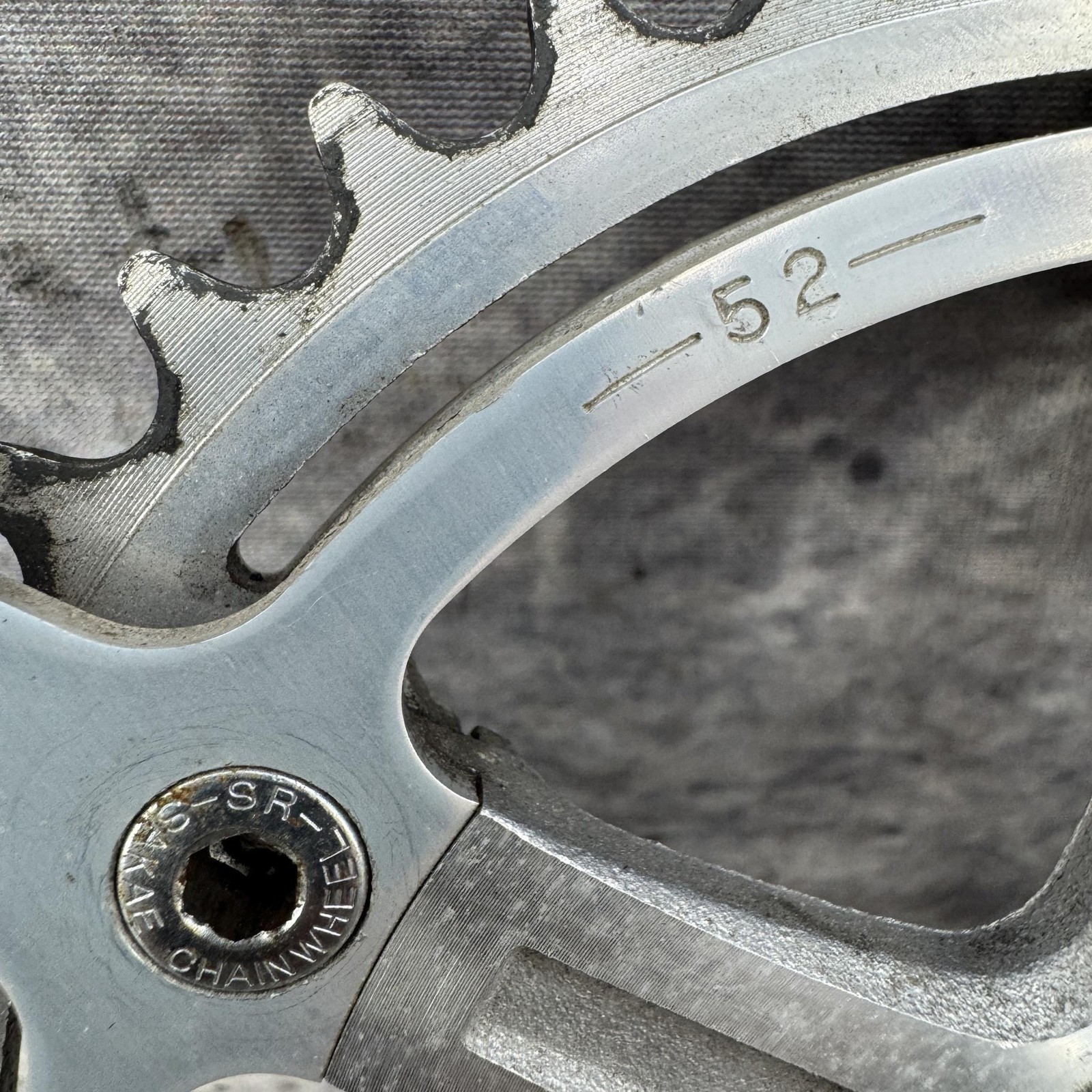 Vintage SR Apex Crankset 118 BCD Double 52T 170mm Square Taper Crank 1981 Japan