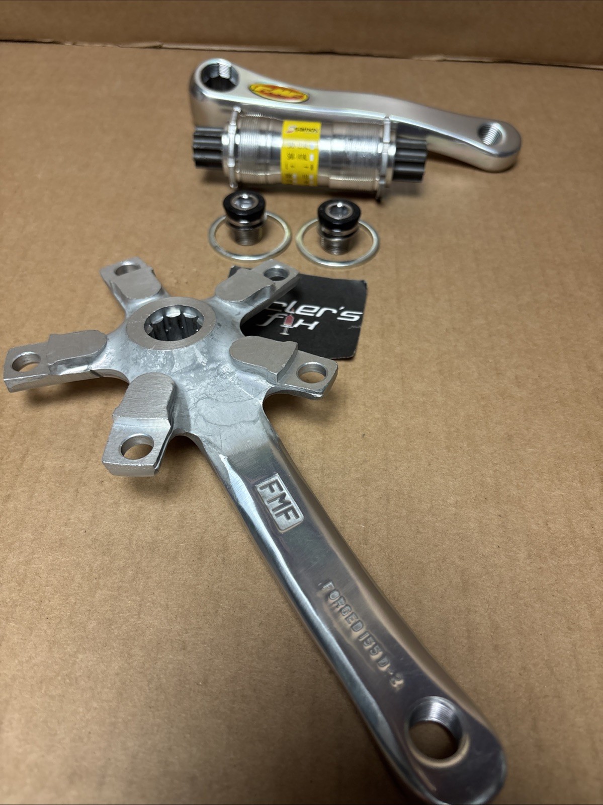 NOS FMF 155mm Pro Stroke Crank Set Isis Spline 110 BCD Mini Bmx Shimano Race w/