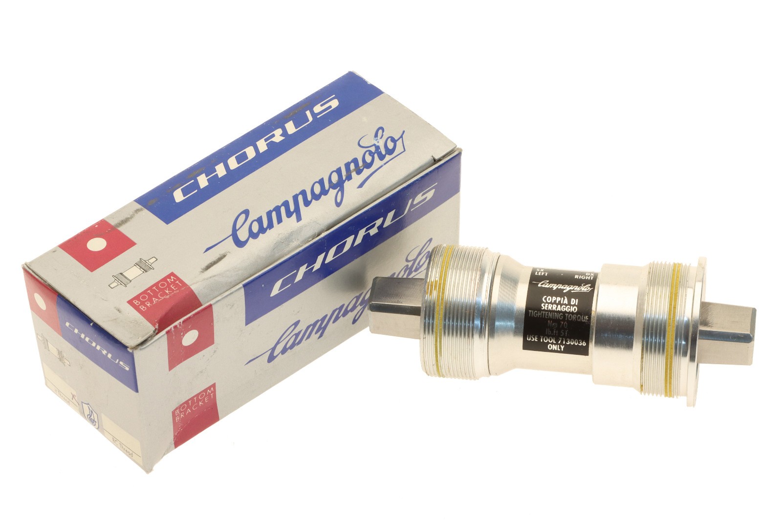 Campagnolo Chorus Bottom Bracket Italian Square Taper 102mm ’96 NEW NOS