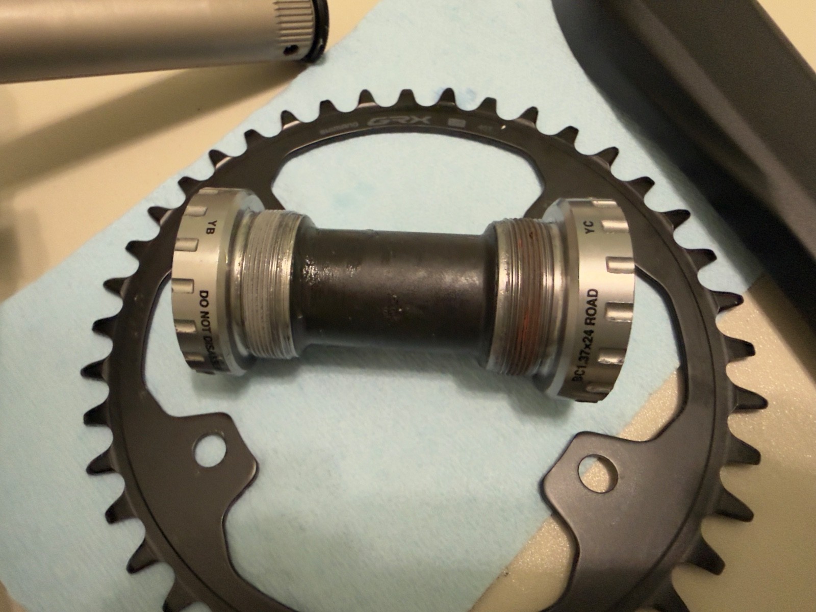 New Shimano GRX FC-RX610 Crankset 1 x 12-Speed, 172.5mm, 110BCD 40T, take off.