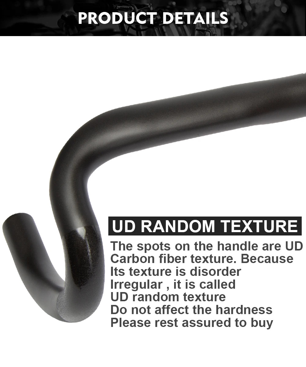 Carbon Road Bike Handlebars 380/400/420/440mm 31.8mm UD Matte/Glossy Drop Bars